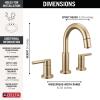 imageDelta 35749LFSS Nicoli Bathroom Faucet StainlessChampagne Bronze
