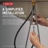 imageDelta 35749LFSS Nicoli Bathroom Faucet StainlessMatte Black  Champagne Bronze