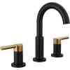 imageDelta 35749LFSS Nicoli Bathroom Faucet StainlessMatte Black  Champagne Bronze