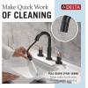 imageDelta 35749LFSS Nicoli Bathroom Faucet StainlessMatte Black  Champagne Bronze