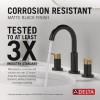 imageDelta 35749LFSS Nicoli Bathroom Faucet StainlessMatte Black  Champagne Bronze