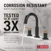 imageDelta 35749LFSS Nicoli Bathroom Faucet StainlessMatte Black  Champagne Bronze
