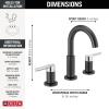 imageDelta 35749LFSS Nicoli Bathroom Faucet StainlessMatte Black  Chrome