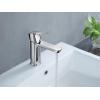 imageDelta 581LFBLGPMPP Modern Bathroom Faucet 10 GPM Water Flow Matte BlackChrome