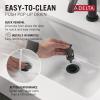 imageDelta 581LFBLGPMPP Modern Bathroom Faucet 10 GPM Water Flow Matte BlackMatte Black