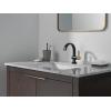 imageDelta Albion Matte BlackBrushed Gold Bathroom Faucet 1 Hole Single Hole Bathroom Sink Faucet for Vanity Metal PushPop Drain Assembly Matte BlackChampagne Bronze 15855LFGZMatte Black  Champagne Bronze