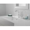 imageDelta Albion Matte BlackBrushed Gold Bathroom Faucet 1 Hole Single Hole Bathroom Sink Faucet for Vanity Metal PushPop Drain Assembly Matte BlackChampagne Bronze 15855LFGZChrome