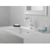 imageDelta Albion Matte BlackBrushed Gold Bathroom Faucet 1 Hole Single Hole Bathroom Sink Faucet for Vanity Metal PushPop Drain Assembly Matte BlackChampagne Bronze 15855LFGZChrome