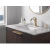 imageDelta Arvo Matte Black Bathroom Faucet 1 Hole Single Hole Bathroom Sink Faucet for Vanity PushPop Drain Assembly Matte Black 15840LFBLChampagne Bronze