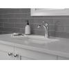 imageDelta Arvo Matte Black Bathroom Faucet 1 Hole Single Hole Bathroom Sink Faucet for Vanity PushPop Drain Assembly Matte Black 15840LFBLChrome
