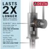 imageDelta Capertee Matte Black Kitchen Faucet with Pull Down Sprayer and Soap Dispenser Modern Single Hole Kitchen Sink Faucet Single Handle Matte Black 19877ZBLSDDSTChrome
