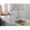 imageDelta Capertee Matte Black Kitchen Faucet with Pull Down Sprayer and Soap Dispenser Modern Single Hole Kitchen Sink Faucet Single Handle Matte Black 19877ZBLSDDSTSpotshield Stainless