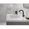 imageDelta Esato Matte Black Bathroom Faucet 1 Hole Single Hole Bathroom Sink Faucet for Vanity PushPop Drain Assembly Matte Black 15897LFBLMatte Black