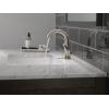 imageDelta Esato Matte Black Bathroom Faucet 1 Hole Single Hole Bathroom Sink Faucet for Vanity PushPop Drain Assembly Matte Black 15897LFBLSpotshield Brushed Nickel