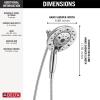 imageDelta FAUCET 58480PR25PK Universal Showering Components Combo Lumicoat Chrome 25 GPM Water FlowChrome