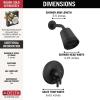 imageDelta Faucet 17 Series Galeon Dual Function Matte Black Shower Faucet Set Shower Trim Kit with 3Spray Matte Black Shower Head Matte Black T17271BL Valve Not IncludedMatte Black