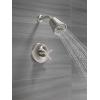 imageDelta Faucet 17 Series Galeon Dual Function Matte Black Shower Faucet Set Shower Trim Kit with 3Spray Matte Black Shower Head Matte Black T17271BL Valve Not IncludedLumicoat Stainless