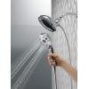 imageDelta Faucet 5Spray In2ition Dual Shower Head with Handheld Spray H2Okinetic Brushed Nickel Shower Head with Hose Showerheads Handheld Shower Heads Magnetic Docking Stainless 58480SS25PK