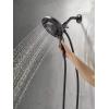 imageDelta Faucet 5Spray In2ition Dual Shower Head with Handheld Spray H2Okinetic Matte Black Shower Head with Hose Showerheads Handheld Shower Heads Magnetic Docking Matte Black 58480BL25PK