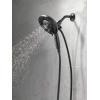imageDelta Faucet 5Spray In2ition Dual Shower Head with Handheld Spray H2Okinetic Matte Black Shower Head with Hose Showerheads Handheld Shower Heads Magnetic Docking Matte Black 58480BL25PK