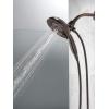 imageDelta Faucet 5Spray In2ition Dual Shower Head with Handheld Spray H2Okinetic Oil Rubbed Bronze Shower Head with Hose Showerheads Handheld Shower Heads Venetian Bronze 58480RB25PK