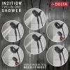 imageDelta Faucet Albion 14 Series SingleHandle Shower Faucet Gold Shower Trim Kit with 4Setting In2ition 2in1 Dual Hand Held Shower Head with Hose Champagne Bronze T142855CZI Valve Not IncludedMatte Black  Champagne Bronze
