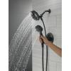 imageDelta Faucet Albion 14 Series SingleHandle Shower Faucet Gold Shower Trim Kit with 4Setting In2ition 2in1 Dual Hand Held Shower Head with Hose Champagne Bronze T142855CZI Valve Not IncludedMatte Black