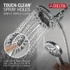 imageDelta Faucet Albion 14 Series SingleHandle Shower Faucet Gold Shower Trim Kit with 4Setting In2ition 2in1 Dual Hand Held Shower Head with Hose Champagne Bronze T142855CZI Valve Not IncludedChrome