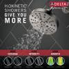 imageDelta Faucet Galeon 14 Series Matte Black Tub Shower Faucet Set with H2Okinetic Shower Head Shower Trim Kit Matte Black Shower Faucet Bathtub Faucet Set Matte Black T14472BL Valve Not IncludedLumicoat Chrome