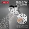 imageDelta Faucet Galeon 14 Series Matte Black Tub Shower Faucet Set with H2Okinetic Shower Head Shower Trim Kit Matte Black Shower Faucet Bathtub Faucet Set Matte Black T14472BL Valve Not IncludedLumicoat Chrome