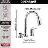 imageDelta Faucet Kate Pull Down Kitchen Faucet Brushed Nickel Kitchen Faucets with Pull Down Sprayer Kitchen Sink Faucet Faucet for Kitchen Sink Soap Dispenser Stainless 16970SSSDDSTChrome