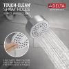 imageDelta Faucet Modern 14 Series Matte Black Shower Faucet Delta Shower Trim Kit with SingleSpray TouchClean Black Shower Head Matte Black T14259BLPP Valve Not IncludedChrome