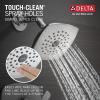 imageDelta Faucet Modern 14 Series Matte Black Shower Faucet Tub and Shower Trim Kit with SingleSpray TouchClean Black Shower Head Matte Black T144339BLPP Valve Not IncludedChrome