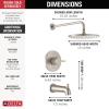 imageDelta Faucet Modern Raincan Round SingleFunction Tub and Shower Trim Kit Brushed Nickel Tub Faucet Set Rainfall Shower Head Spotshield Stainless T14469SPPP Valve Not Included