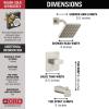 imageDelta Faucet Modern Raincan Square SingleFunction Tub and Shower Trim Kit Gold Tub Faucet Set Rainfall Shower Head Gold Delta Shower Kit Champagne Bronze T14468CZPP Valve Not IncludedStainless