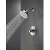 imageDelta Faucet Nicoli 14 Series SingleHandle Gold Shower Faucet Shower Trim Kit with 5Spray H2Okinetic Shower Head Champagne Bronze 142749CZ Shower Valve IncludedChrome