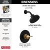 imageDelta Faucet Nicoli 14 Series SingleHandle Gold Shower Faucet Shower Trim Kit with 5Spray H2Okinetic Shower Head Champagne Bronze 142749CZ Shower Valve IncludedMatte Black  Champagne Bronze
