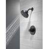 imageDelta Faucet Nicoli 14 Series SingleHandle Shower Faucet with 5Setting H2Okinetic Shower Head Nicoli Widespread Bathroom Sink Faucet 3Hole Champagne Bronze Shower Valve IncludedMatte Black