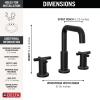 imageDelta Faucet Nicoli 14 Series SingleHandle Shower Faucet with 5Setting H2Okinetic Shower Head Nicoli Widespread Bathroom Sink Faucet 3Hole Champagne Bronze Shower Valve IncludedMatte Black