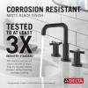 imageDelta Faucet Nicoli 14 Series SingleHandle Shower Faucet with 5Setting H2Okinetic Shower Head Nicoli Widespread Bathroom Sink Faucet 3Hole Champagne Bronze Shower Valve IncludedMatte Black