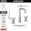 imageDelta Faucet Nicoli 14 Series SingleHandle Tub and Shower Faucet with 5Setting H2Okinetic Shower Head Nicoli Widespread Bathroom Sink Faucet 3Hole Stainless Shower Valve Included