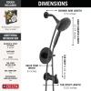 imageDelta Faucet Nicoli 14 Series SingleHandle Tub and Shower Trim Kit Brushed Nickel Shower Faucet with 6Spray Hand Held Shower Head Stainless 144749SSHS Shower Valve IncludedMatte Black