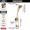imageDelta Faucet Nicoli 14 Series SingleHandle Tub and Shower Trim Kit Brushed Nickel Shower Faucet with 6Spray Hand Held Shower Head Stainless 144749SSHS Shower Valve IncludedChampagne Bronze