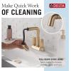 imageDelta Faucet Nicoli USpout 2Handle Bathroom Faucet Matte Black 3Hole Bathroom Sink Faucet Matte Black 25849LFBLChampagne Bronze