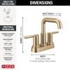 imageDelta Faucet Nicoli USpout 2Handle Bathroom Faucet Matte Black 3Hole Bathroom Sink Faucet Matte Black 25849LFBLChampagne Bronze