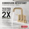 imageDelta Faucet Nicoli USpout 2Handle Bathroom Faucet Matte Black 3Hole Bathroom Sink Faucet Matte Black 25849LFBLChampagne Bronze