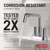 imageDelta Faucet Nicoli USpout 2Handle Bathroom Faucet Matte Black 3Hole Bathroom Sink Faucet Matte Black 25849LFBLChrome