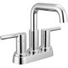 imageDelta Faucet Nicoli USpout 2Handle Bathroom Faucet Matte Black 3Hole Bathroom Sink Faucet Matte Black 25849LFBLChrome