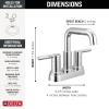 imageDelta Faucet Nicoli USpout 2Handle Bathroom Faucet Matte Black 3Hole Bathroom Sink Faucet Matte Black 25849LFBLChrome