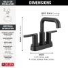 imageDelta Faucet Nicoli USpout 2Handle Bathroom Faucet Matte Black 3Hole Bathroom Sink Faucet Matte Black 25849LFBLMatte Black